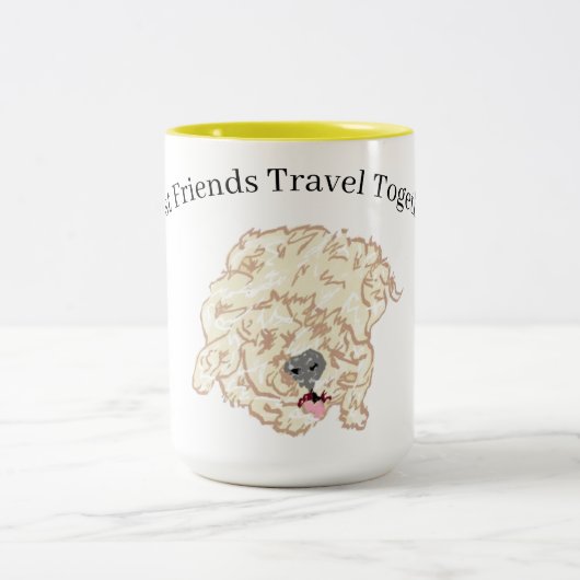 Tasse 2 Couleurs Boug : Goldendoodle (Centre)