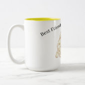 Tasse 2 Couleurs Boug : Goldendoodle (Gauche)