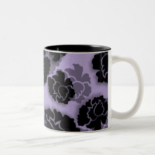 Tasse 2 Couleurs Boug Grungy Floral Decadador, Lavande