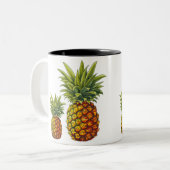 Tasse 2 Couleurs Boug paradisiaque d'ananas tropical (Devant gauche)