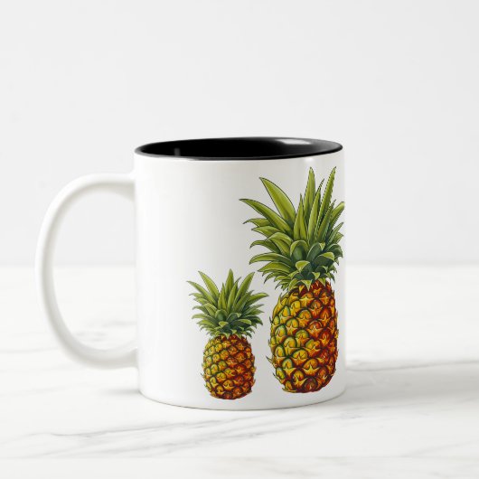 Tasse 2 Couleurs Boug paradisiaque d'ananas tropical (Gauche)