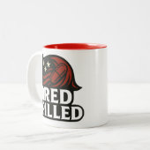 Tasse 2 Couleurs Boug Rouge Pilled™ - Sip Up. Parle. (Devant gauche)
