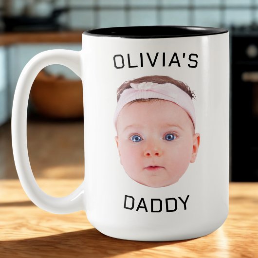 Tasse 2 Couleurs Boug Visage Personnalisé, Boug Baby Personnalisé,