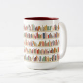 Tasse 2 Couleurs Bouge de café de la librairie (Devant droit)