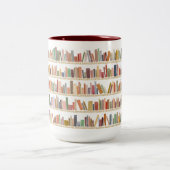 Tasse 2 Couleurs Bouge de café de la librairie (Centre)