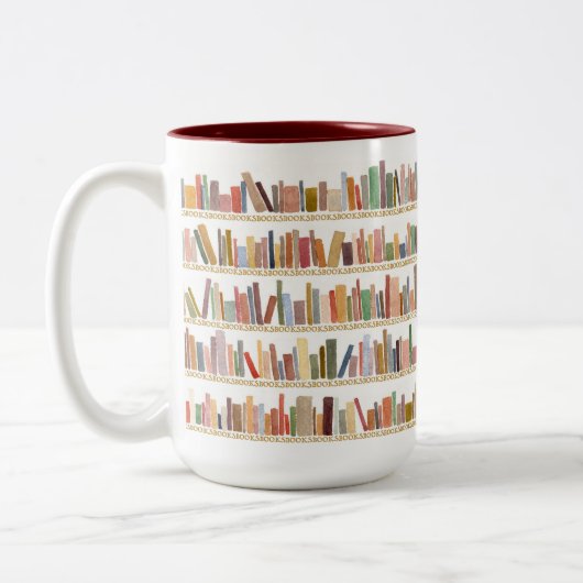 Tasse 2 Couleurs Bouge de café de la librairie (Gauche)