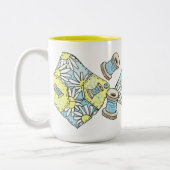 Tasse 2 Couleurs Bouge de café Quilter's (Gauche)