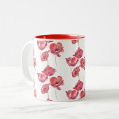Tasse 2 Couleurs Bouge de café Red Poppies (Devant gauche)