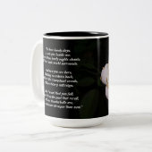 Tasse 2 Couleurs Bouge de rose blanche (Devant gauche)