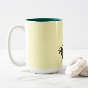 Tasse 2 Couleurs Bouge d'oiseau feuilleté