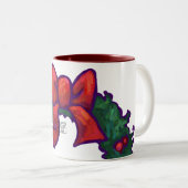 Tasse 2 Couleurs Boughs de Holly (Devant droit)