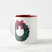 Tasse 2 Couleurs Boughs de Holly (Devant gauche)