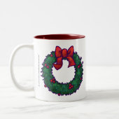 Tasse 2 Couleurs Boughs de Holly (Gauche)