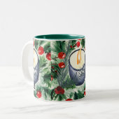 Tasse 2 Couleurs Bougie de Noël (Devant gauche)