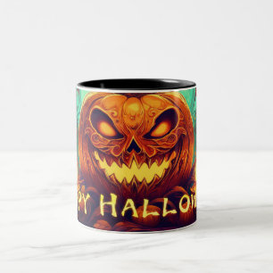 Tasse 2 Couleurs Bougies de citrouille lumineuses Arbres torsadés A