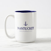 Tasse 2 Couleurs Bouillie de café Nantucket (Gauche)