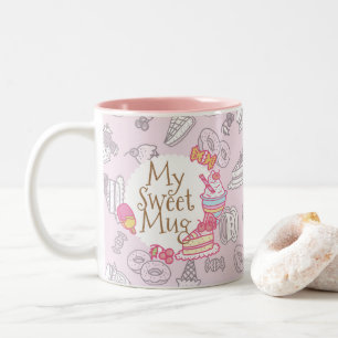 Tasse 2 Couleurs Boulangerie douce et boissons rose