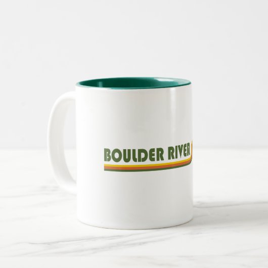 Tasse 2 Couleurs Boulder River Trail Washington (Devant gauche)