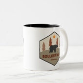 Tasse 2 Couleurs Boulder River Wilderness Washington Bear (Devant droit)
