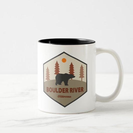 Tasse 2 Couleurs Boulder River Wilderness Washington Bear (Droit)
