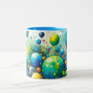 Tasse 2 Couleurs Boule d'aquarelle