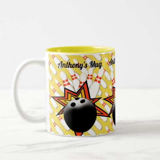 Tasse 2 Couleurs Boule de Bowling (Gauche)