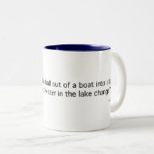 Tasse 2 Couleurs Boule de bowling : Dans un lac (Devant droit)