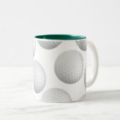 Tasse 2 Couleurs Boule de golf (Devant droit)