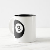 Tasse 2 Couleurs Boule de la magie 8 (Devant gauche)