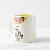 Tasse 2 Couleurs Boule Disco Cowboy de jambes de cowboy moderne (Devant gauche)