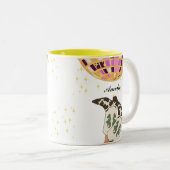 Tasse 2 Couleurs Boule Disco Cowboy de jambes de cowboy moderne (Devant droit)