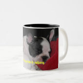 Tasse 2 Couleurs boule, I love my french bulldog (Devant droit)