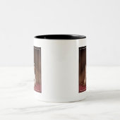 Tasse 2 Couleurs Bouledogue français avec le petit gâteau (Centre)