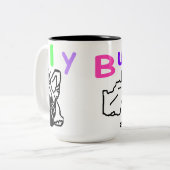Tasse 2 Couleurs Bouledogue français French Bulldog (Devant gauche)