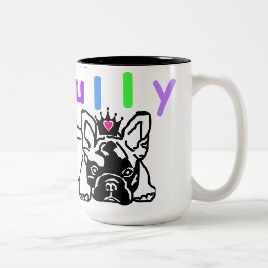 Tasse 2 Couleurs Bouledogue français French Bulldog (Droit)