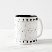 Tasse 2 Couleurs Boules de café en porcelaine (Devant droit)