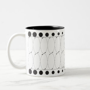 Tasse 2 Couleurs Boules de café en porcelaine