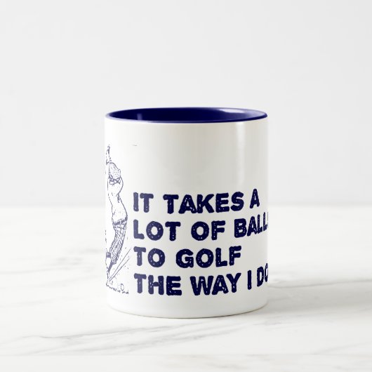 Tasse 2 Couleurs Boules de golf (Centre)