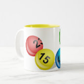 Tasse 2 Couleurs Boules de loterie (Devant gauche)
