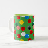 Tasse 2 Couleurs Boules de snooker à motif (Devant gauche)