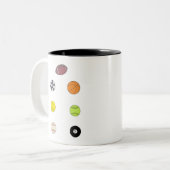 Tasse 2 Couleurs Boules de sport (Devant gauche)