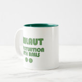 Tasse 2 Couleurs Boules Umlaut (Vert) (Devant gauche)