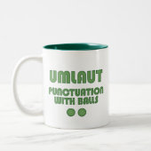 Tasse 2 Couleurs Boules Umlaut (Vert) (Gauche)