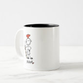 Tasse 2 Couleurs Boulon de la figure de bâche (Devant gauche)