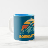 Tasse 2 Couleurs Boundary Peak Nevada Retro Turquoise (Devant gauche)