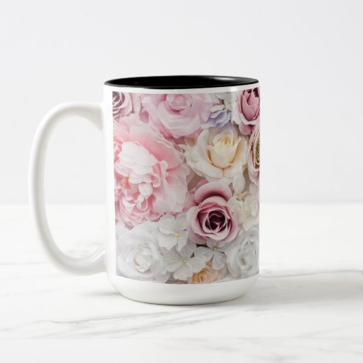 Tasse 2 Couleurs Bouquet de fleurs (Gauche)