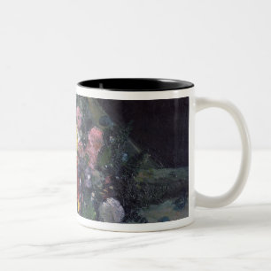 Tasse 2 Couleurs Bouquet de Paul Cezanne   des dahlias jaunes,