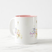 Tasse 2 Couleurs Bouquet de printemps (Devant gauche)