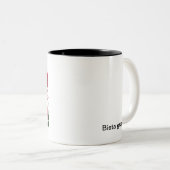 Tasse 2 Couleurs Bouquet de roses rouges (Devant droit)