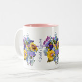 Tasse 2 Couleurs Bouquet d'été - Grand grand-mère (Devant gauche)